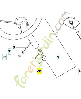 Vis 728844305 . Pièce de rechange Husqvarna