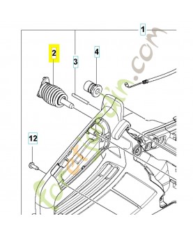 Anti vibration 596882002 . Pièce détachée Husqvarna