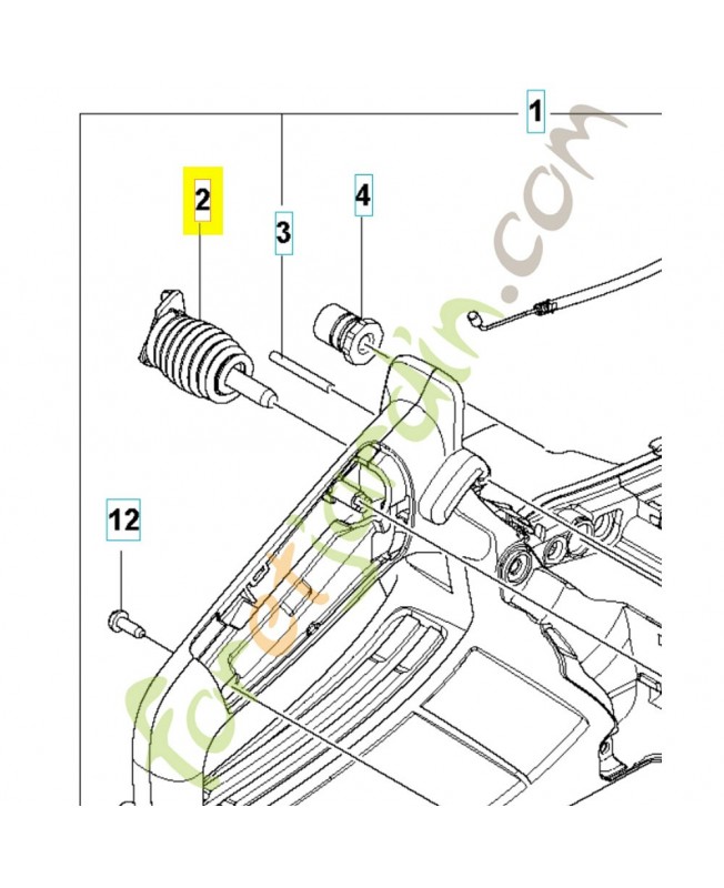 Anti vibration 596882002 . Pièce détachée Husqvarna