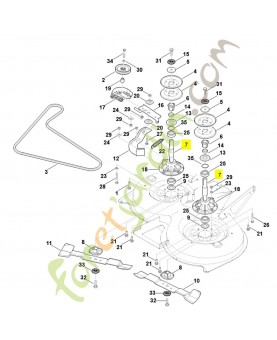 Arbre 6170-702-0700. Pièce de rechange Sithl / Vicking