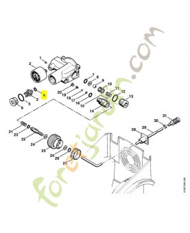 Anneau de joint 6,5x3 9645-948-7471. Pièce de rechange Sithl / Vicking