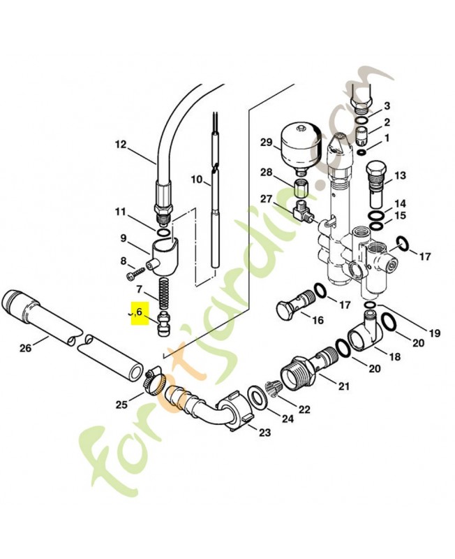 Piston 4759-511-0300. Pièce détachée Stihl / Vicking