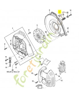 Mousqueton 4283-791-4600. Pièce détachée Stihl / Vicking