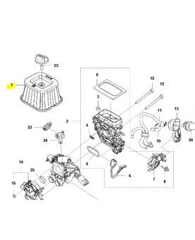 Air filter assy