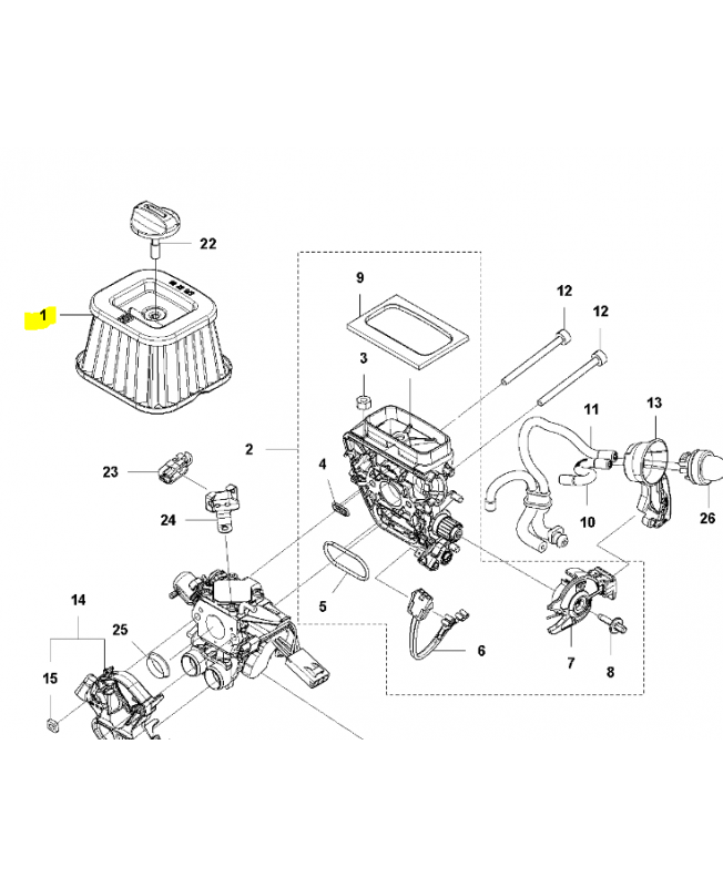 Air filter assy