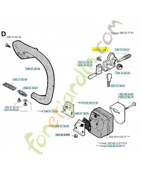 Pompe a huile 506027701. Pièce de rechange Husqvarna