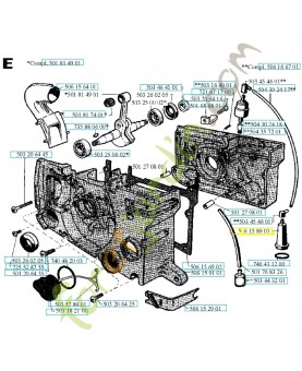 Réservoir 506158901. Pièce de rechange Husqvarna