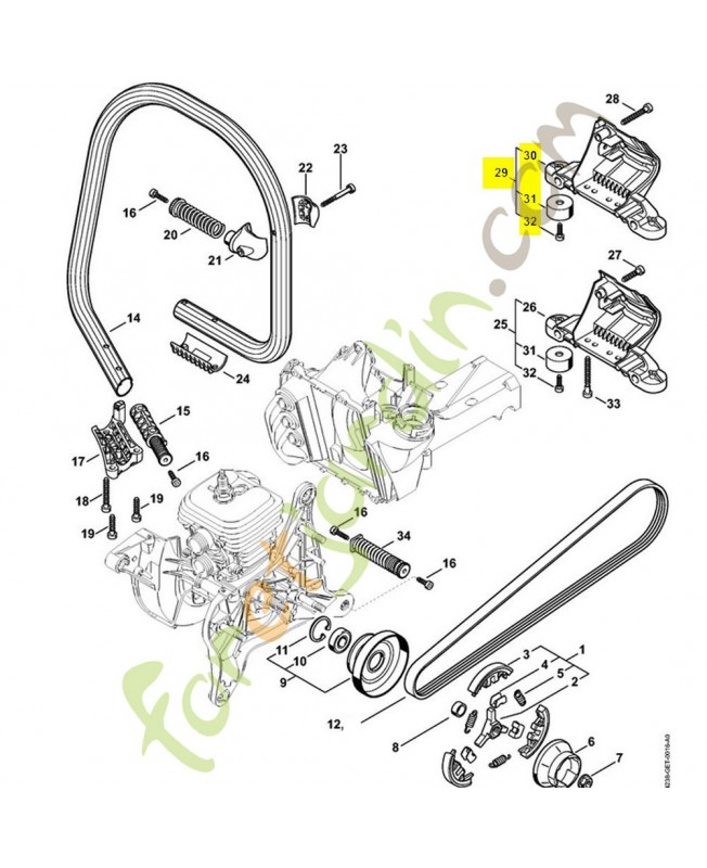 Support  référence 4238-790-7600 stihl