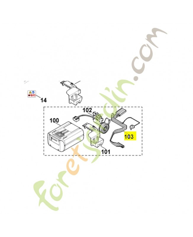Cable ruban 6309-440-0310. Pièce de rechange Sithl / Vicking