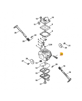 Vis regl. regime ralenti