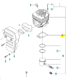 Gasket cylinder