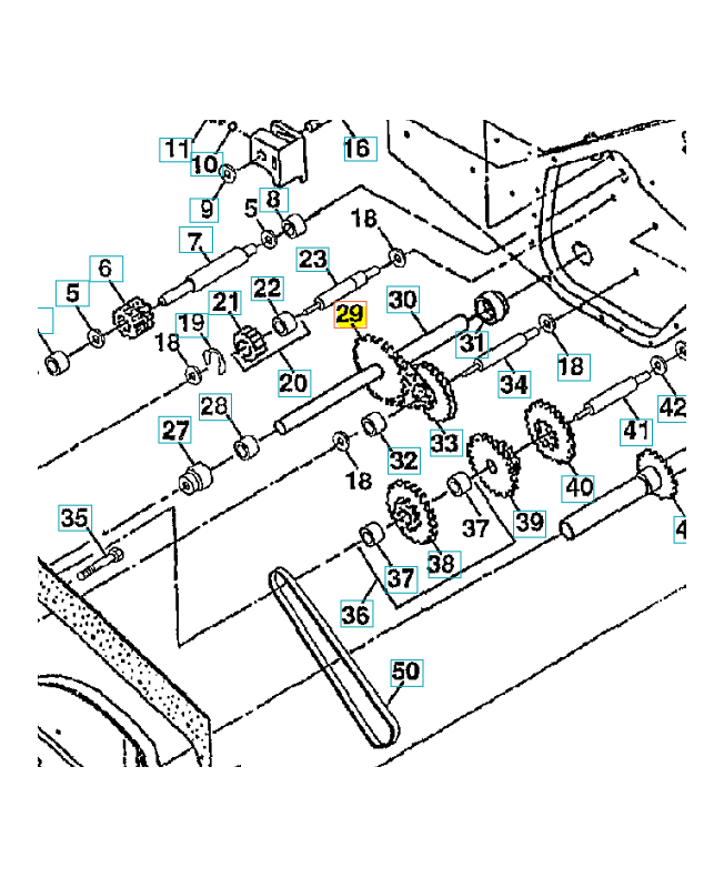 Chaine 532102134. Pièce de rechange Husqvarna