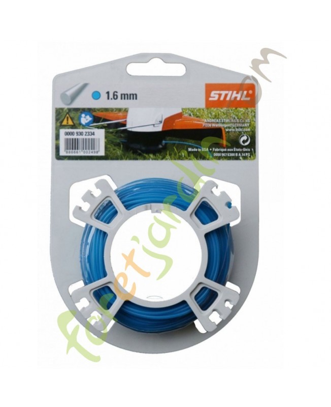 Fil nylon pour débroussailleuse  1.6 mm x 19 m STIHL 0000-930-2334