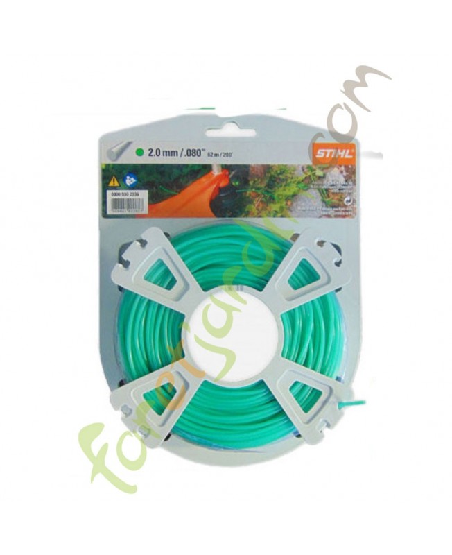 Fil nylon pour débroussailleuse  2 mm x 60 m STIHL 0000-930-2336