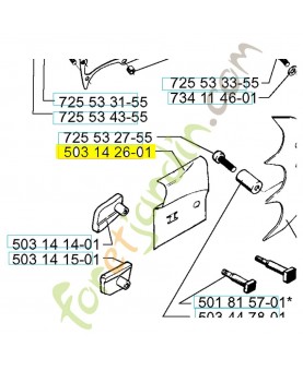 Plaque de protection 503142601. Pièce de rechange Husqvarna