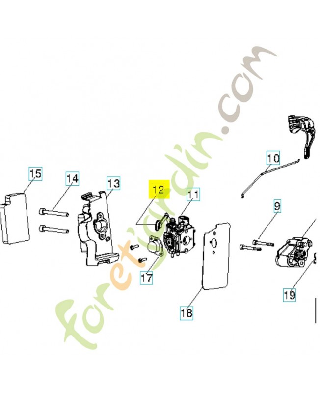 levier c1u-w43 husqvarna 545157104- Pièce de détachée Husqvarna