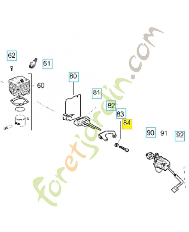 Vis m5 x 25 tce 538235803. Pièce de rechange Husqvarna
