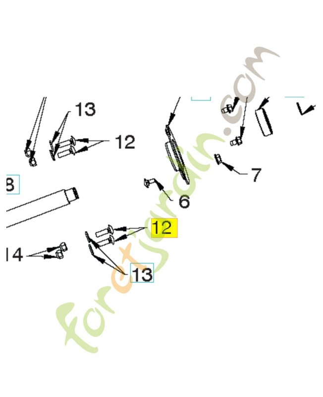 Boulon de carter 872110407. Pièce de rechange Husqvarna Boulon de carter 872110407. Pièce de rechange Husqvarna