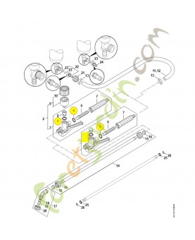 Anneau joint 15,54x2,62 9645-945-7570. Pièce de rechange Sithl