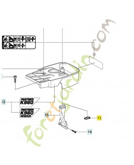 Anneau en 0 25.07x2.62 740482003. Pièce détachée Husqvarna