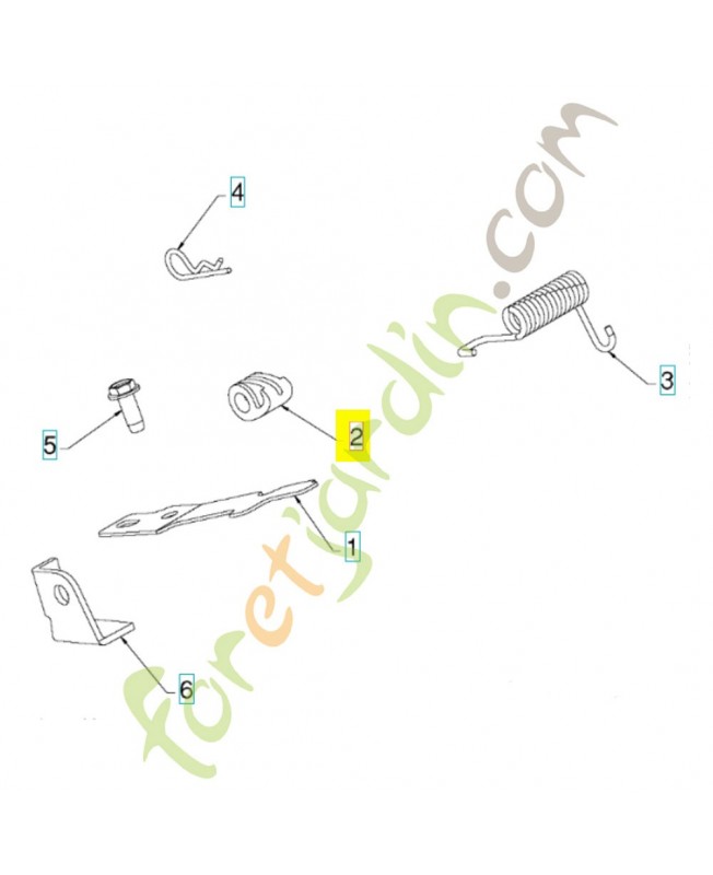 Serrure 532445291. Pièce de rechange Husqvarna