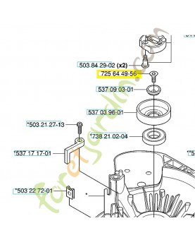 Vis 725644956. Pièce de rechange Husqvarna