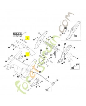 Volet complet 6340-700-2700. Pièce de rechange Sithl / Vicking