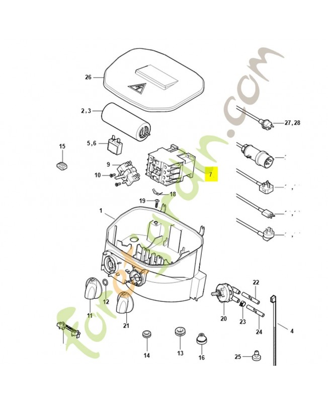 Contacteur électromagnétique 4753-437-0503. Pièce détachée Stihl / Vicking Contacteur électromagnétique 4753-437-0503. Pièce détachée Stihl / Vicking