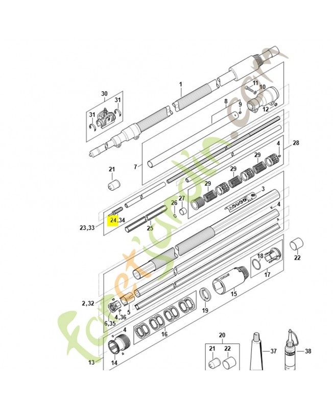Entraîneur 4248-740-3501. Pièce détachée Stihl / Vicking Entraîneur 4248-740-3501. Pièce détachée Stihl / Vicking