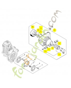 Carter de ventilateur 4182-080-1805. Pièce détachée Stihl / Vicking