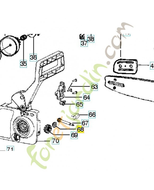 engrenage 545060201 - Pièce de détachée Husqvarna