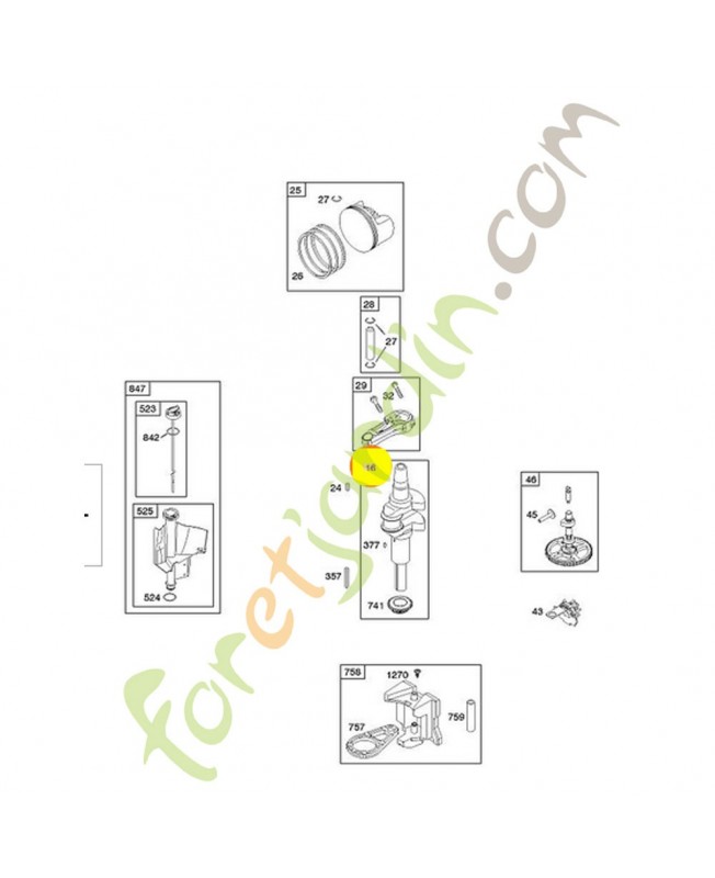 Vilebrequin 0003-000-2993 . Pièce détachée Stihl / Vicking Vilebrequin 0003-000-2993 . Pièce détachée Stihl / Vicking
