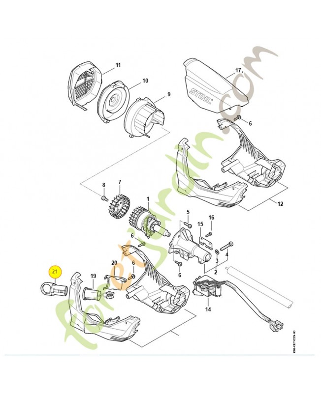 Bouchon 4850-432-2301. Pièce détachée Stihl / Vicking
