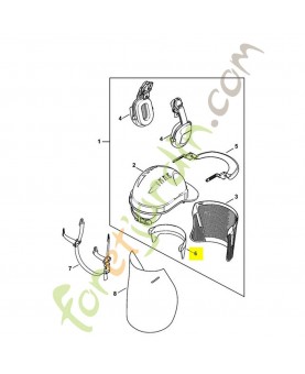 Absorbeur de transpiration function 0000-889-9044 . Pièce détachée Stihl / Vicking