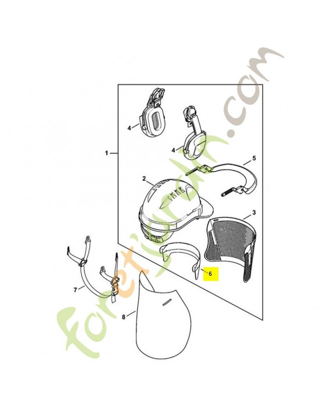 Absorbeur de transpiration function 0000-889-9044 . Pièce détachée Stihl / Vicking Absorbeur de transpiration function 0000-889-9044 . Pièce détachée Stihl / Vicking