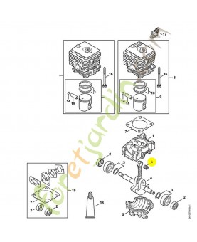 Cage a aiguilles 8x11x10 9512-003-1832 stihl