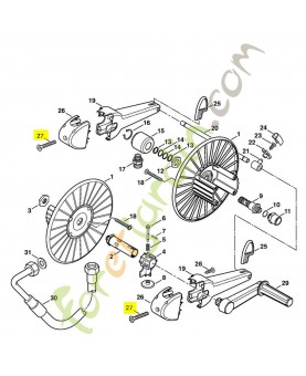 Vis à tête fraisée m6x65 9063-319-8100. Pièce détachée Stihl / Vicking
