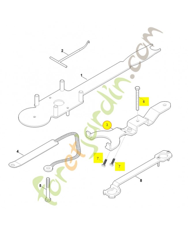Outil de demontage 6364-890-6500. Pièce détachée Stihl / Vicking Outil de demontage 6364-890-6500. Pièce détachée Stihl / Vicking
