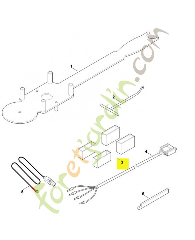 Jeu pieces de montage