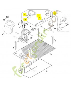 Platine station ado400/6010 6301-007-1036. Pièce détachée Stihl / Vicking