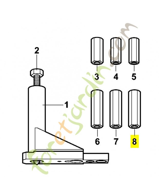 Douille taraudée 5910-893-2202. Pièce détachée Stihl / Vicking Douille taraudée 5910-893-2202. Pièce détachée Stihl / Vicking