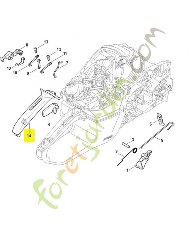 Monture de poignée  référence 1142-791-0601