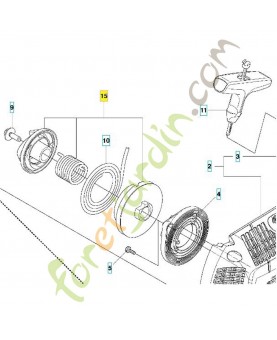 Poulie de lanceur reference 586659603 husqvarna Remplace référence 586659601, 586659602