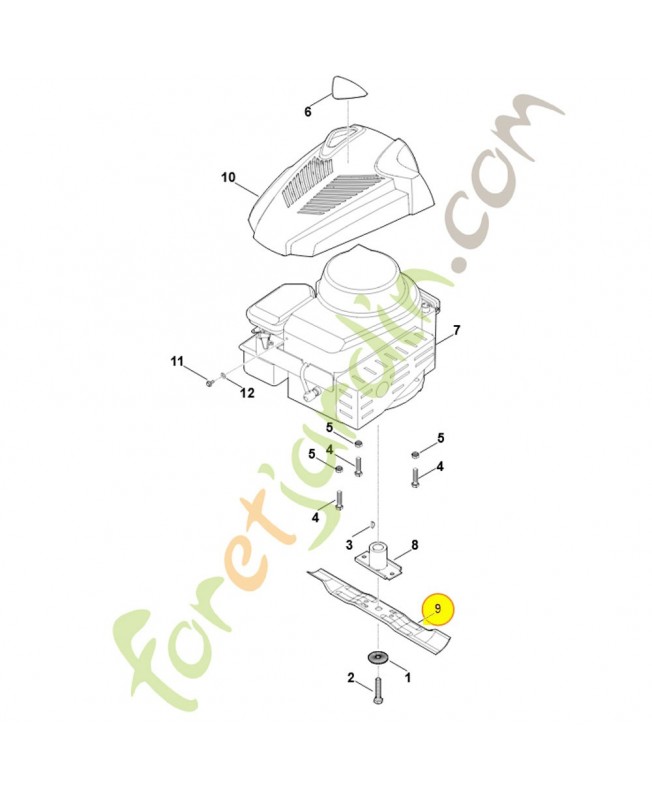 Lame mb 248.3 6350-702-0102. Pièce de rechange Sithl