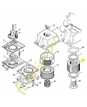 Filtre à air feutre 1137-120-1607. Pièce détachée Stihl / Vicking