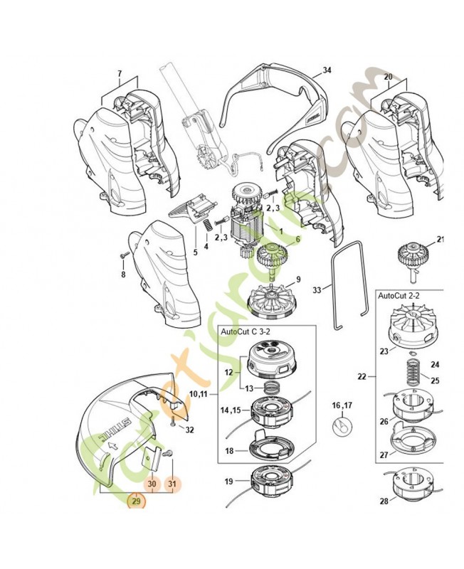 Capot protecteur 4816-710-8100. Pièce de rechange Sithl
