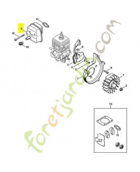 Silencieux sh 85 référence 4229-140-0608