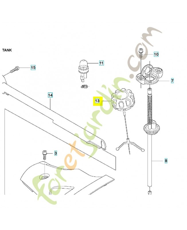 Bouchon de réservoir