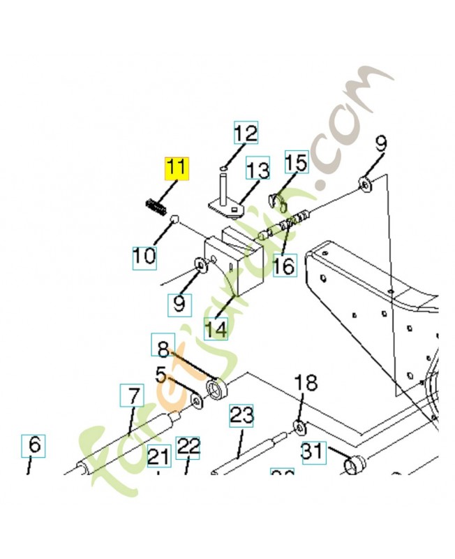 Ressort 532100371. Pièce de rechange Husqvarna