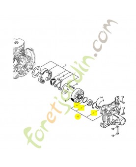 Carter d'accouplement 4148-160-0610. Pièce détachée Stihl / Vicking